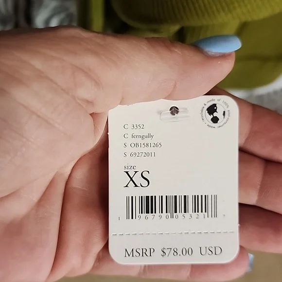 NWT Free People XS fits Medium to Large Ferngully & Mulberry color. - Picture 5 of 8